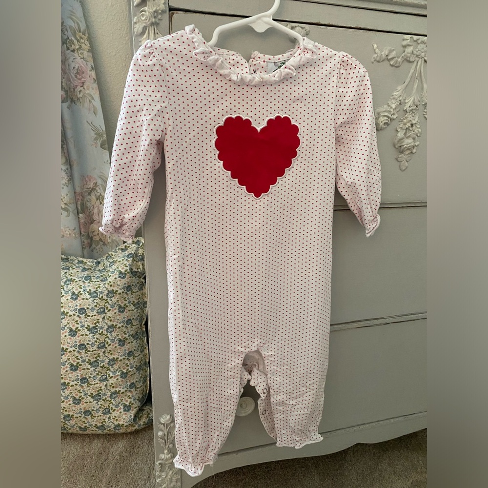 Cecil & Lou Heart One Piece Girls 18months